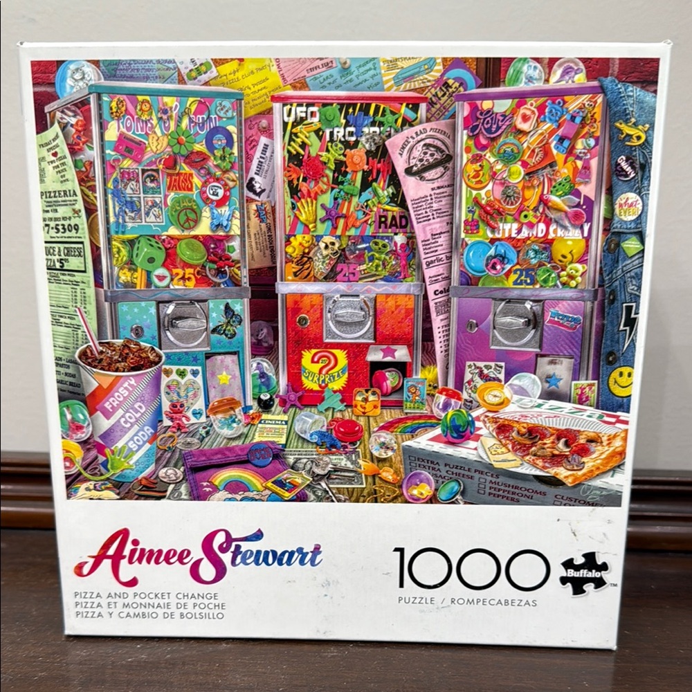 Buffalo Aimee Stewart Puzzle -1000 Piece  “PIZZA AND POCKET CHANGE”